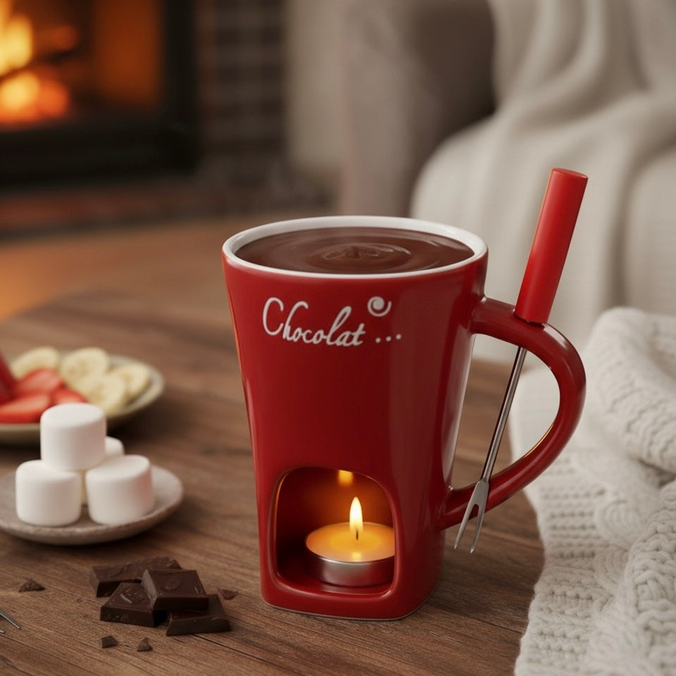 Mug Fondue Chocolat ChocoFlame - Spécial Noël